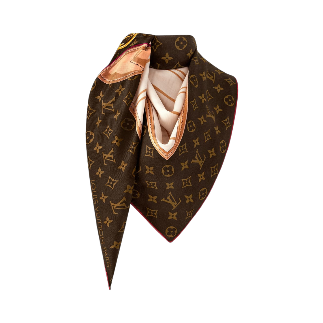 (W) 루이비통 마이 네버풀 숄 S00 탄((W) Louis Vuitton My Neverfull Shawl S00 Tan) - 2