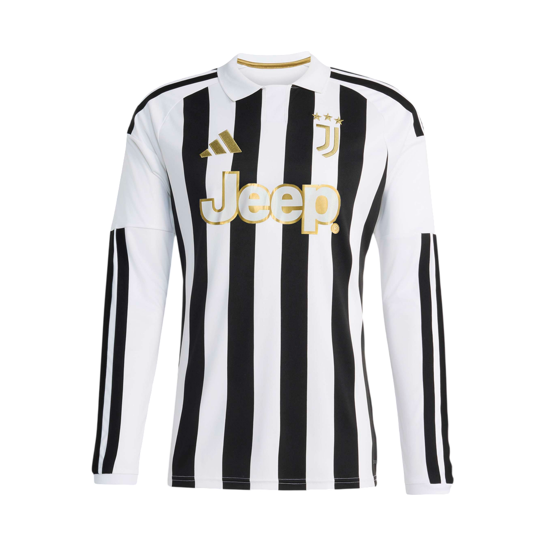 KC1316 Adidas Juventus 2026/27 Home Long Sleeve Jersey White Black - KR Sizing (Non Marking Ver.)