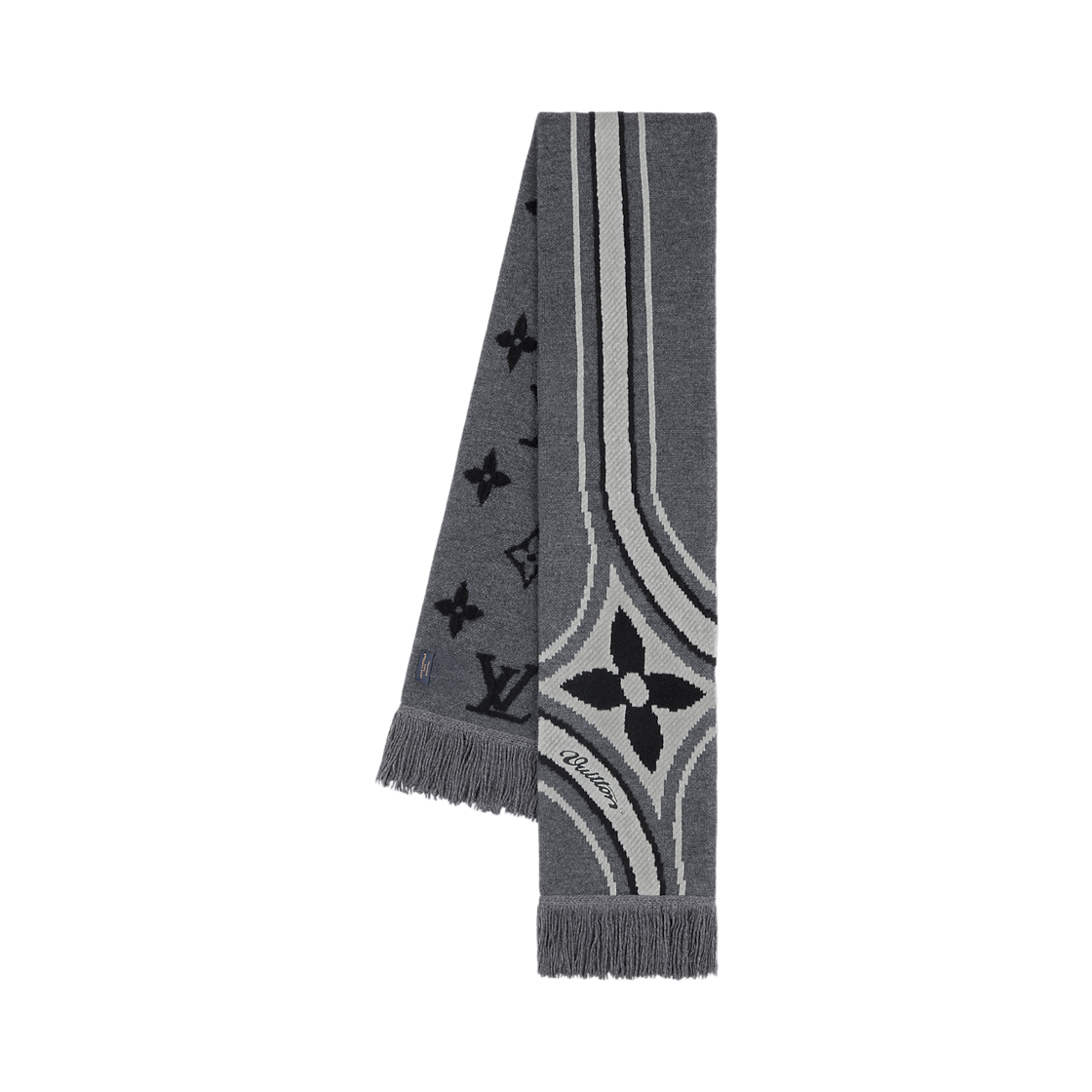 M97784 Louis Vuitton Graphic Flower Muffler Black