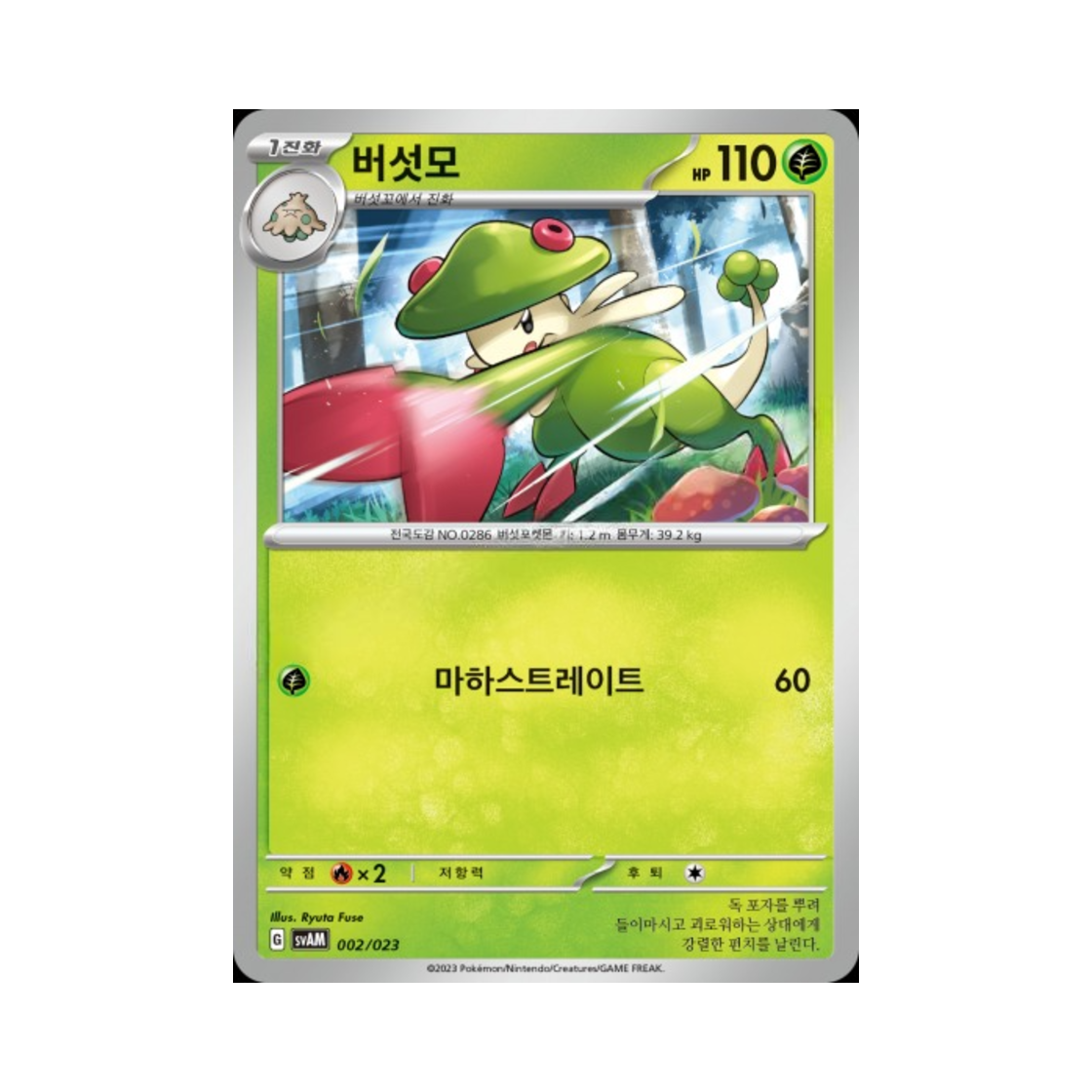 포켓몬 TCG 버섯모 스칼렛&바이올렛 스타터 세트 ex 나오하&루카리오 ex (한글판)(Pokemon TCG Breloom Scarlet & Violet Sprigatito & Lucario ex Starter Set ex (Korean Ver.))