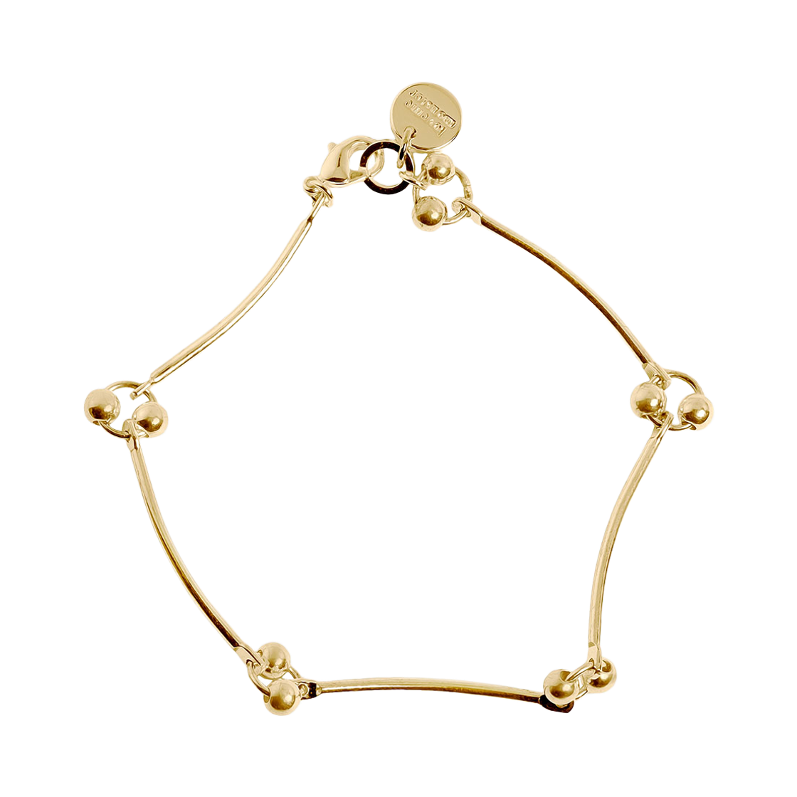러브미몬스터 투 볼 링크 체인 팔찌 골드(lovememonster Two Ball Link Chain Bracelet GOLD) - 1