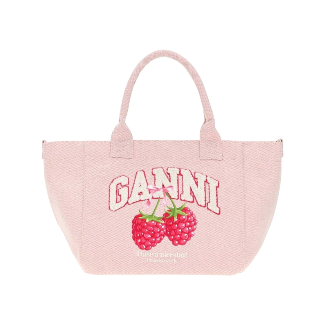 가니 로고 자수 토트백 에그렛(Ganni Logo Embroidered Tote Bag Egret)