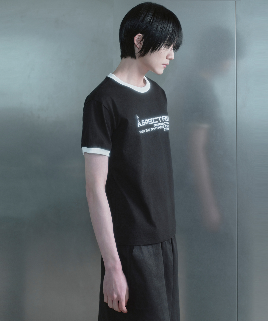 키류 스펙트럼 링거 티셔츠 블랙(kiryu Spectrum Ringer T-Shirt Black) - 3
