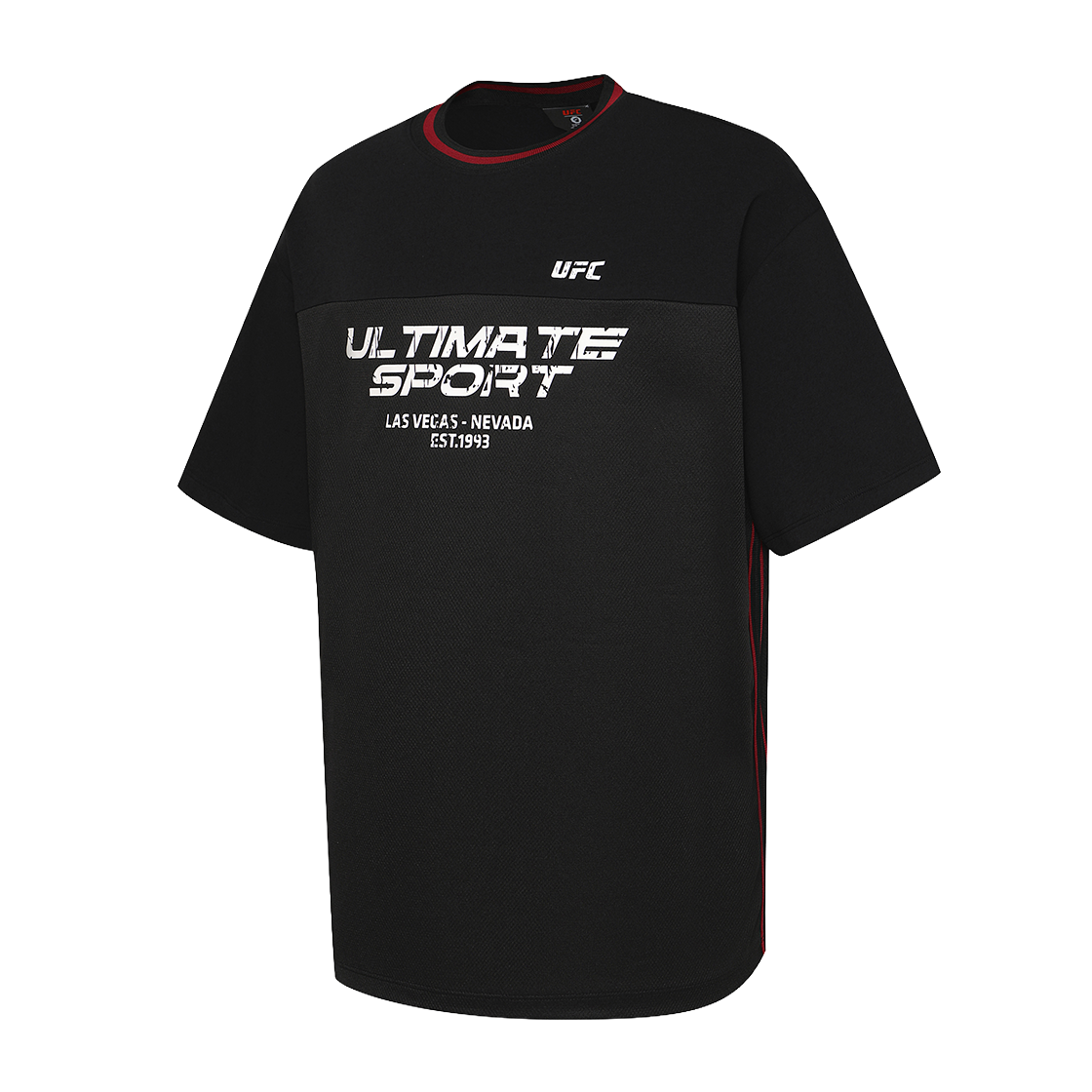 유에프씨 스포츠 포텐셜 오버핏 반팔 티셔츠 블랙 U4SSX2307BK(UFC SPORT Potential Oversized Fit Short Sleeve Black) - 2