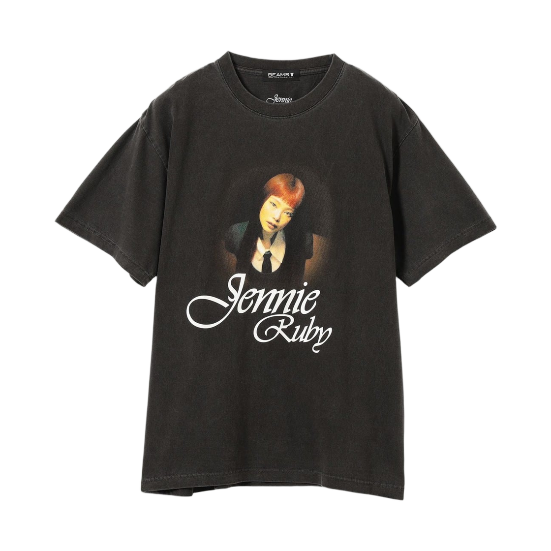 75-08-1726-457 Beams x Jennie Photo T-Shirt 2 Black