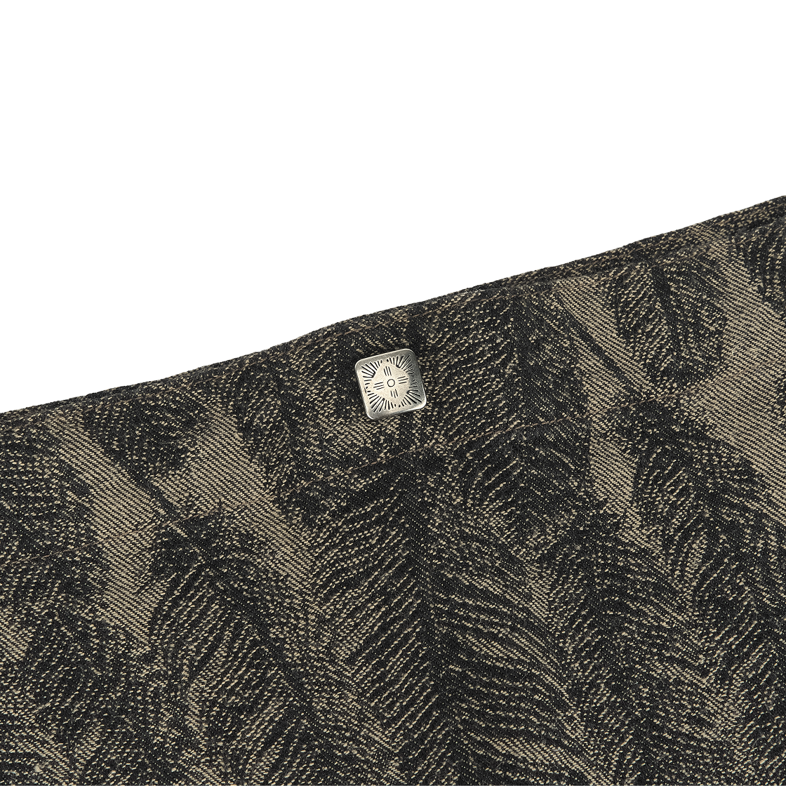 캐피탈 12온즈 맥파이 데님 메디슨 백 스몰 블랙 베이지(Kapital 12 oz. Magpie Denim Medicine Bag Small Black Beige) - 3