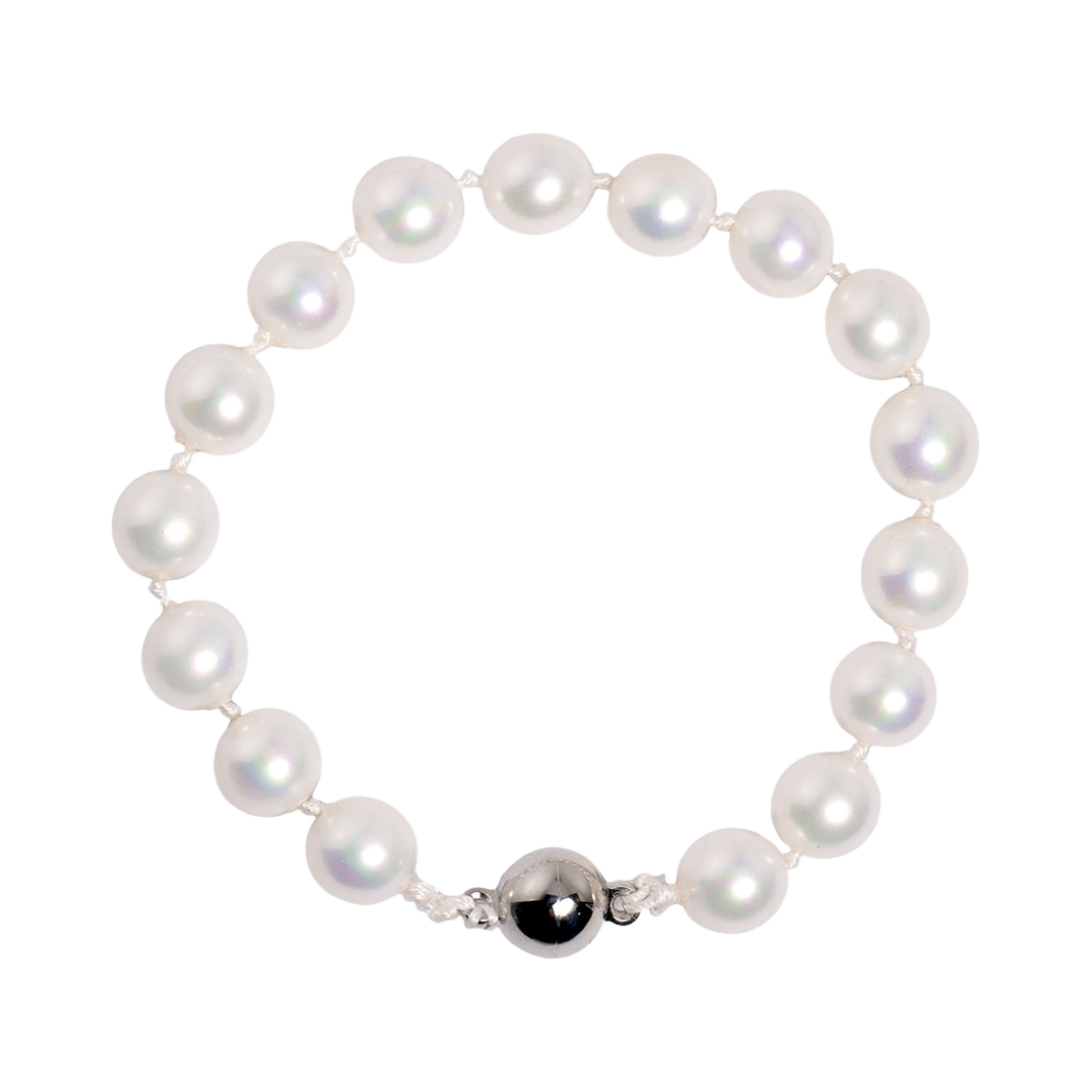 L261MBC020 lovememonster Big Wish Pearl Bracelet WHITE