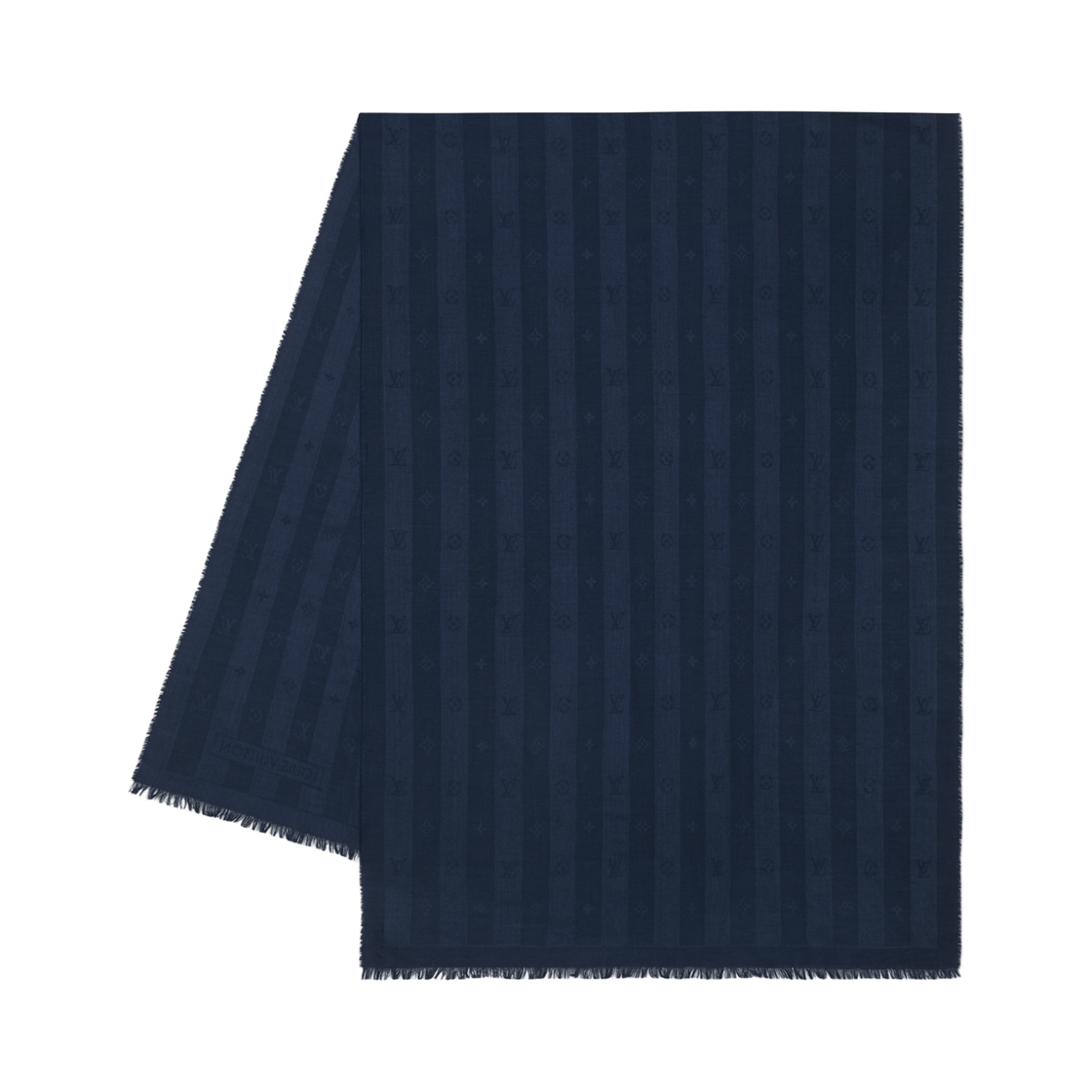M96765 Louis Vuitton Monogram Stripy Muffler Navy