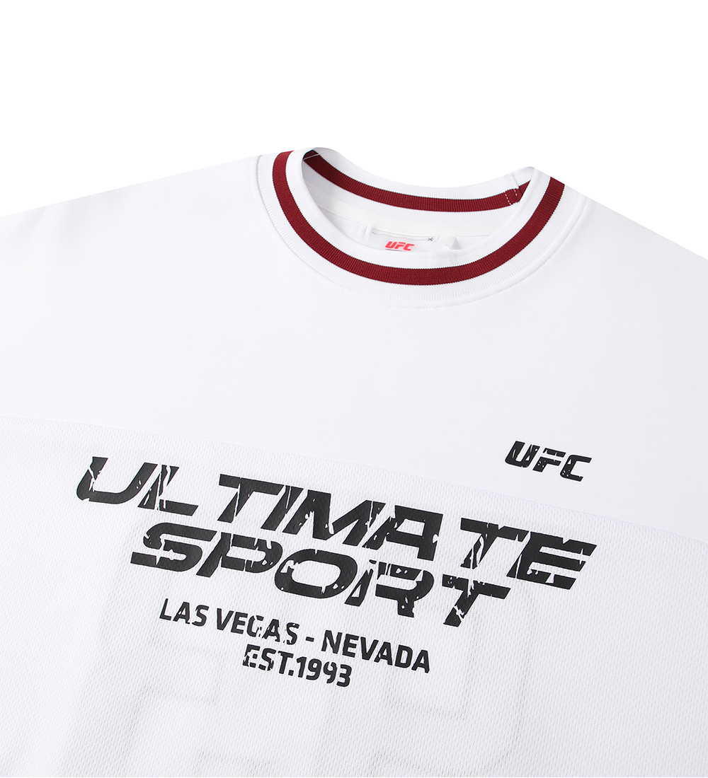 유에프씨 스포츠 포텐셜 오버핏 반팔 티셔츠 화이트 U4SSX2307WH(UFC SPORT Potential Oversized Fit Short Sleeve White) - 4
