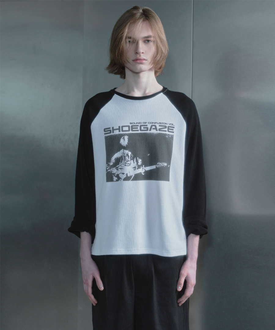키류 슈게이즈 와플 나그랑 롱슬리브 티셔츠(kiryu Shoegaze Raglan Long Sleeve T-Shirt) - 2