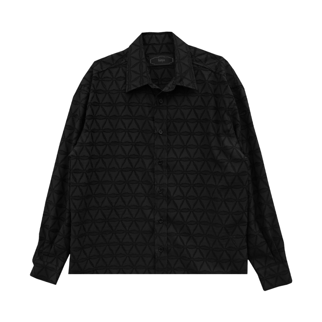 키류 프리즘 컷 오프 셔츠 블랙(kiryu Prism Cut Off Shirt Black)