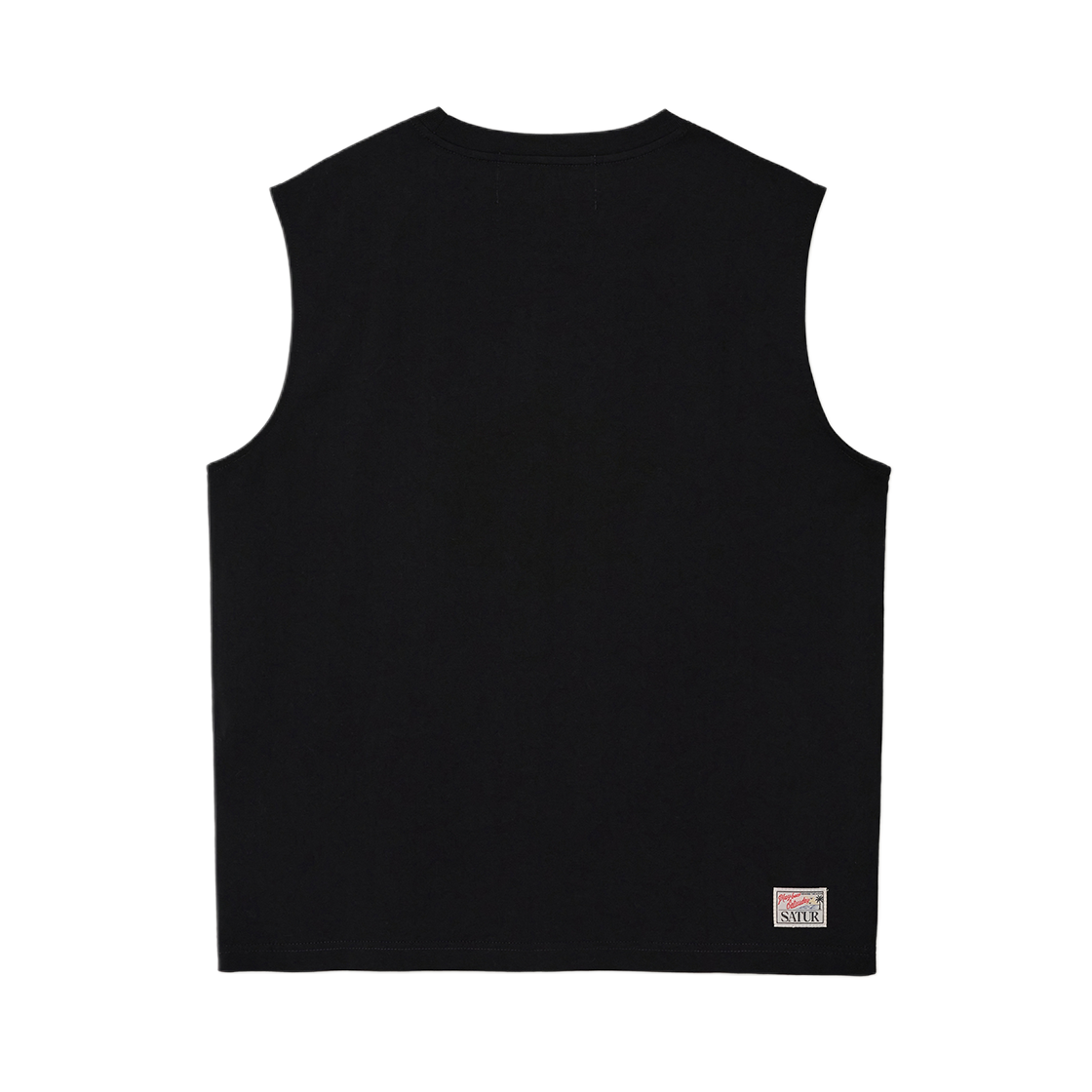 세터 세터데이 무드 레터링 슬리브리스 블랙(SATUR Saturday Mood Lettering Sleeveless Black) - 2