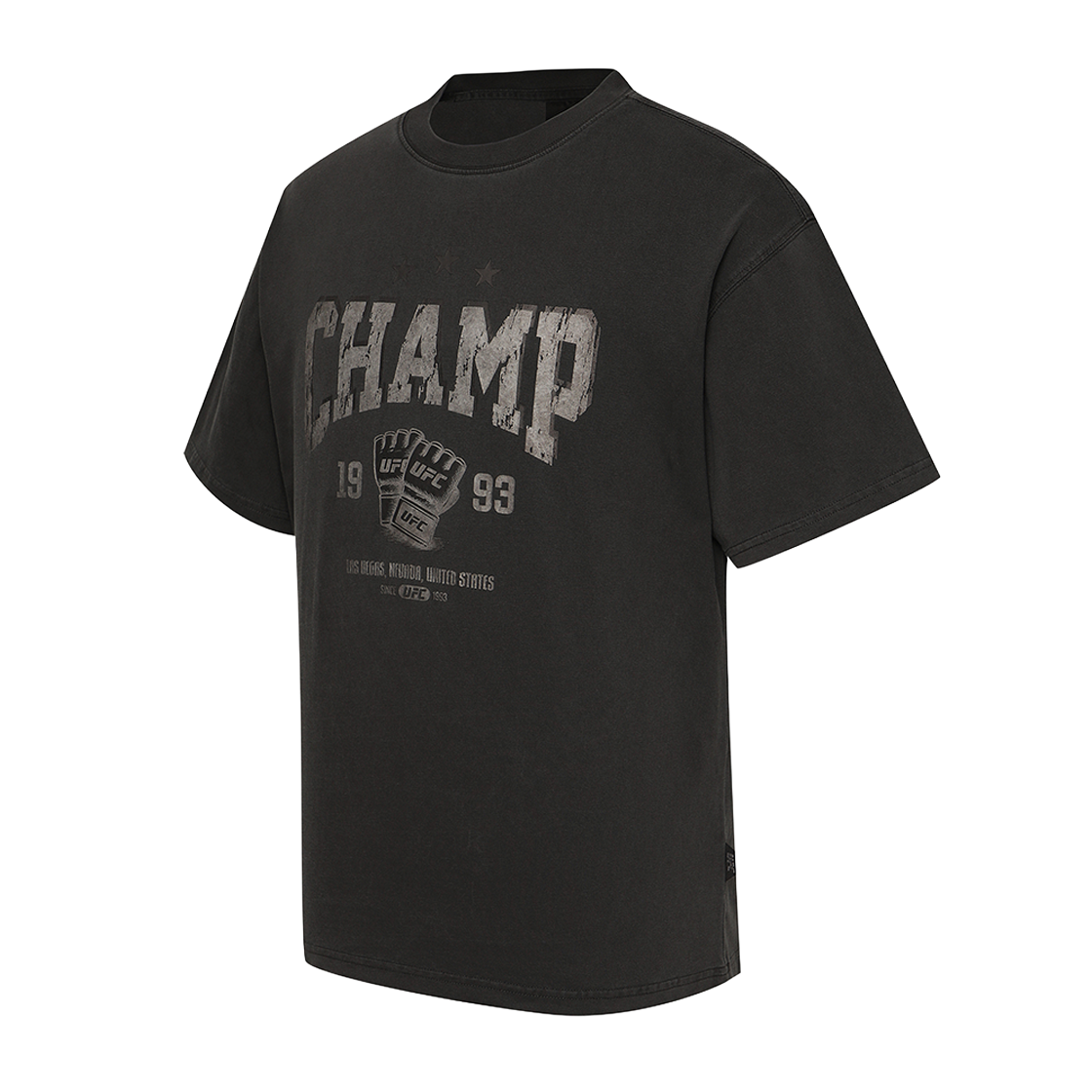 유에프씨 스포츠 챔프 릴렉스핏 다잉 반팔 티셔츠 차콜 U2SSX2320CH(UFC SPORT Champ Relaxed Fit Dyeing Ss Charcoal) - 2
