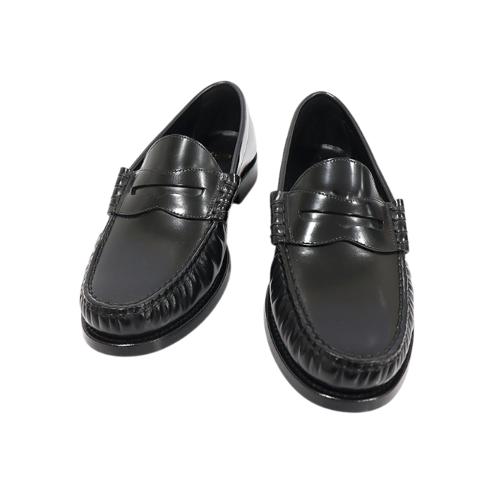 IT82CRKISSJH Celine 327633001C.38NO Black Polished Calfskin Ruko Loafers