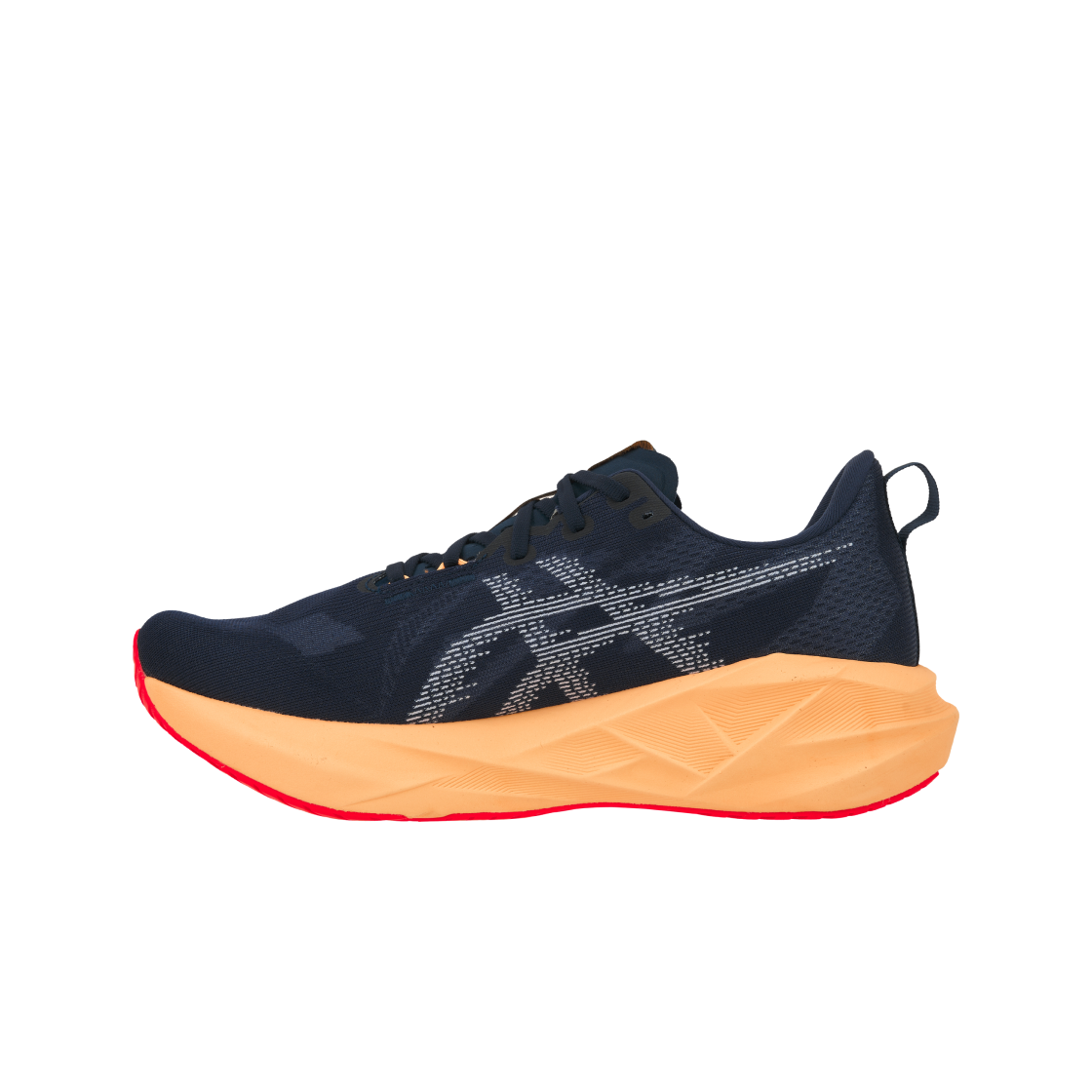 아식스 노바블라스트 5 미드나잇 오렌지 글로우 - 2E 와이드(Asics Novablast 5 Midnight Orange Glow - 2E Wide) - 3