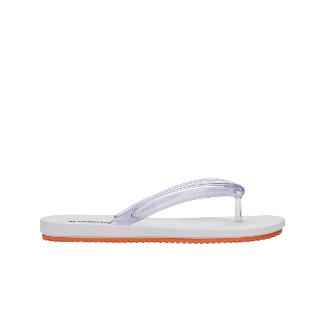 (W) 멜리사 플립 플랍 에어플로우 화이트 오렌지((W) Melissa Flip Flop Airflow White Orange)