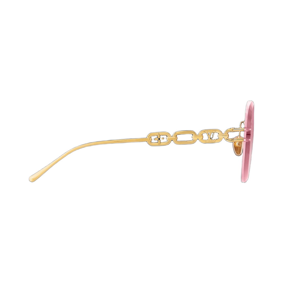 (W) 루이비통 LV 주얼 파일럿 선글라스 핑크((W) Louis Vuitton LV Jewel Pilot Sunglasses Pink) - 3