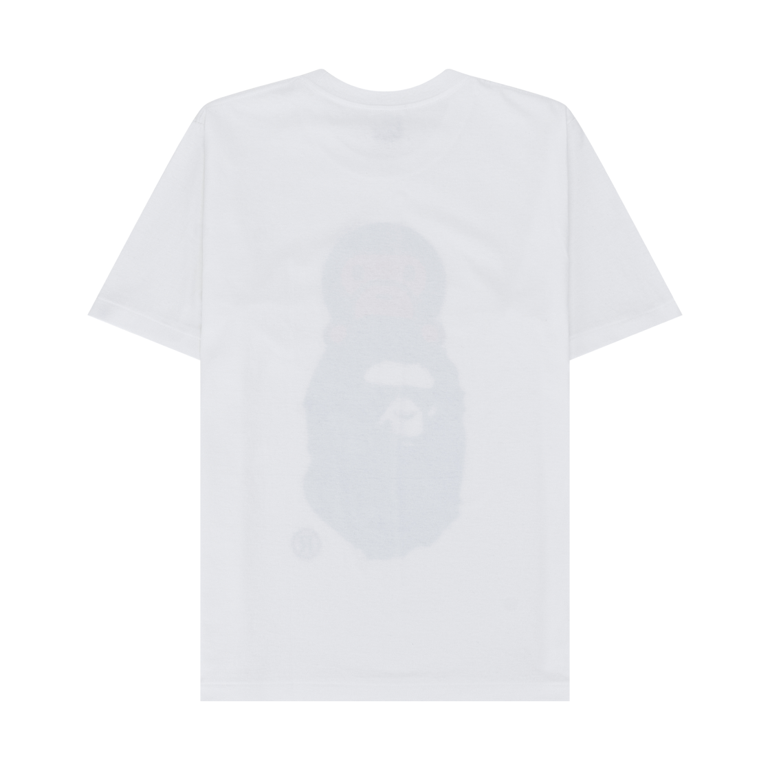 (W) 베이프 컬러 카모 마일로 온 에이프 헤드 티셔츠 화이트 네이비((W) BAPE Color Camo Milo On Ape Head T-Shirt White Navy) - 2