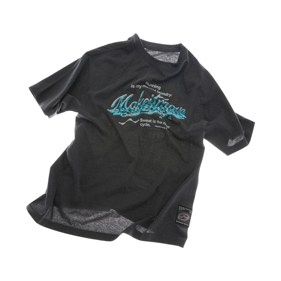 엠아이엠 스웨트 풀링 티셔츠 차콜그레이(MIM Sweat Pooling T-shirts Charcoal Grey)