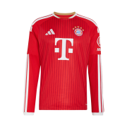 Adidas FC Bayern Munchen 26/27 Long Sleeve Home Jersey Better Scarlet White - US Sizing (Non Marking Ver.)