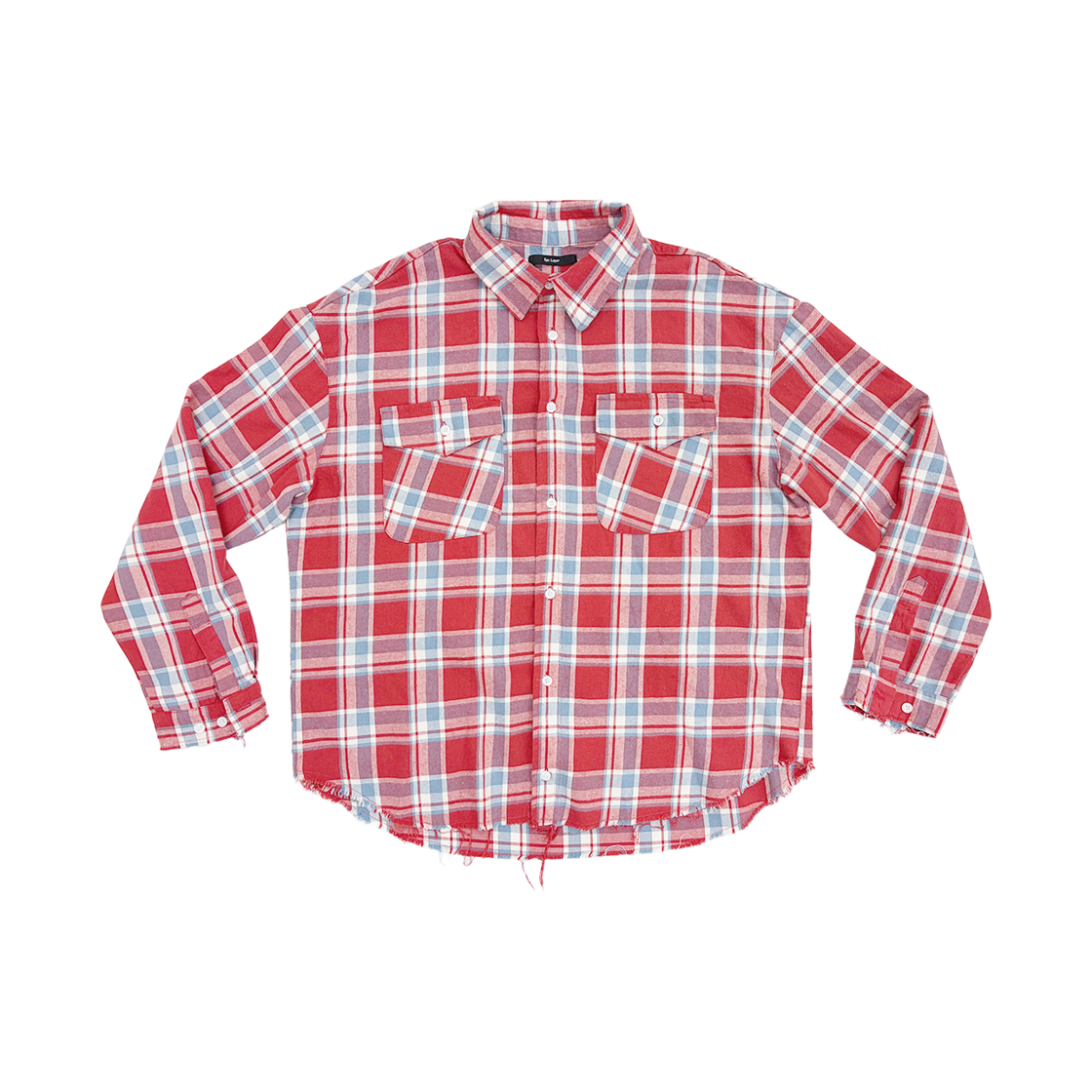 이피알 레이어 로우 컷 워시드 체크 셔츠(Epr. Layer Raw-cut Washed Check Shirt)