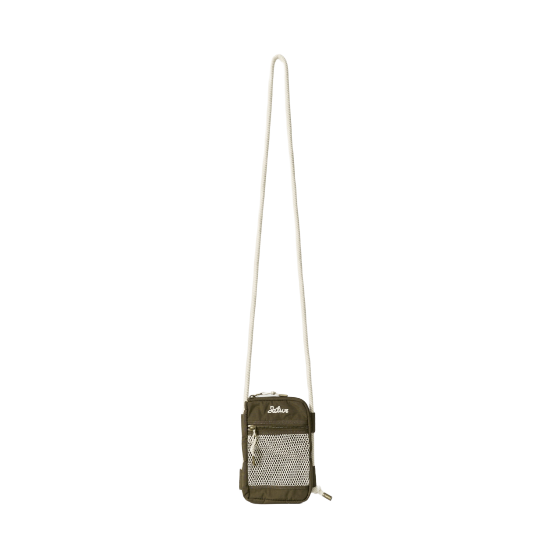 세터 네트 포켓 트래블 크로스 백 브라운(SATUR Net Pocket Travel Cross Bag Brown)