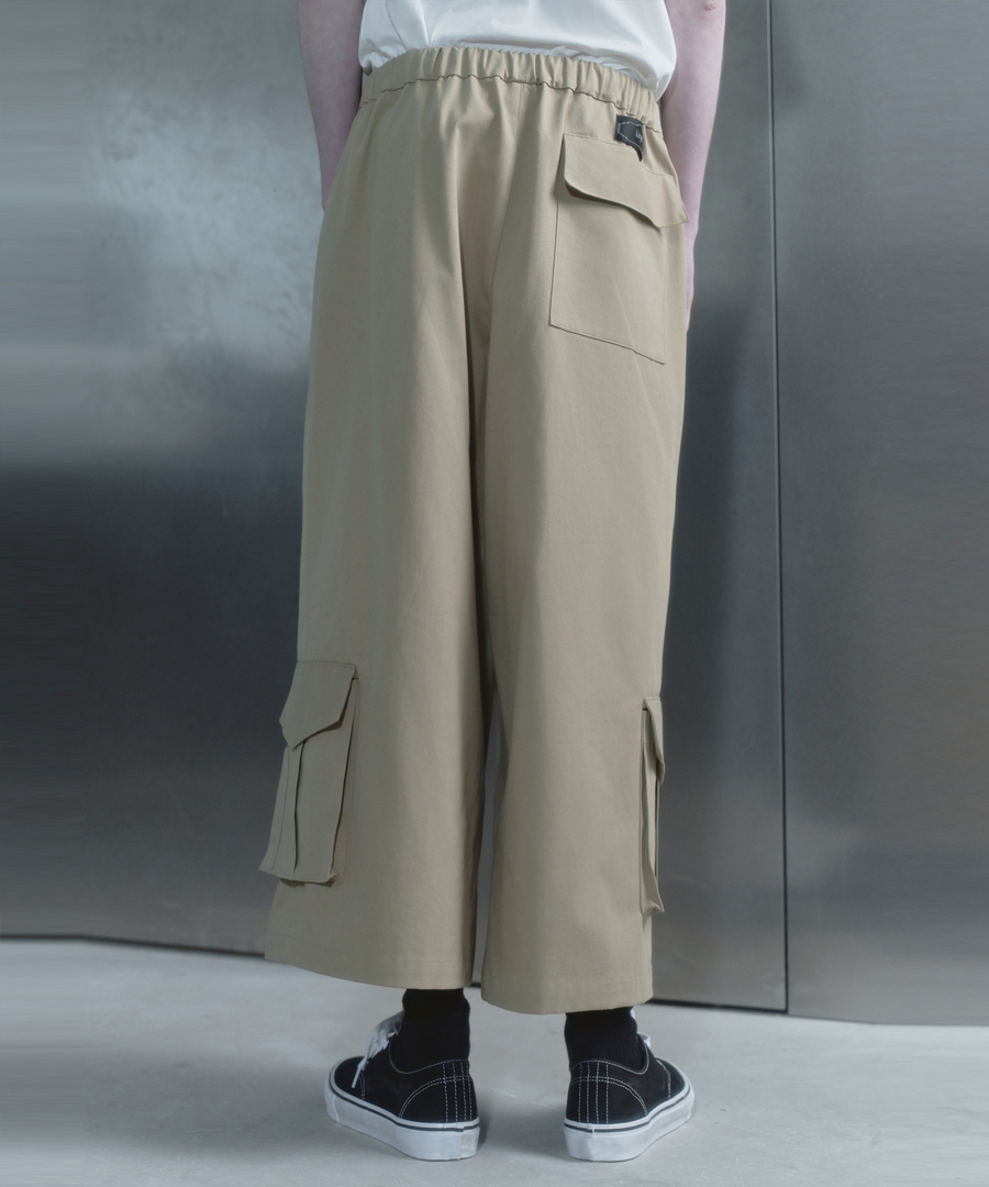 키류 카고 롱 버뮤다 팬츠 베이지(kiryu Cargo Long Bermuda Pants Beige) - 4