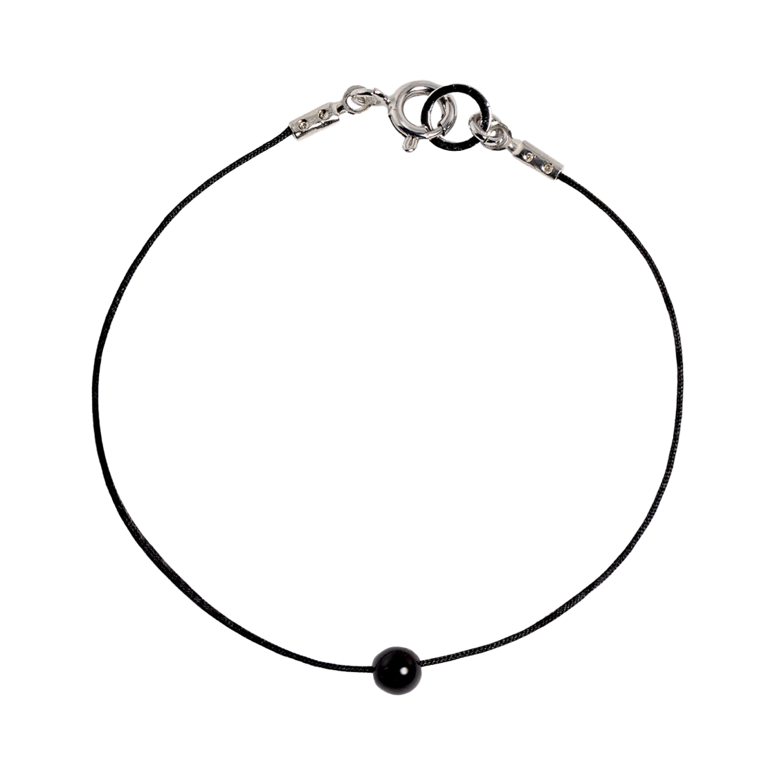 러브미몬스터 타이니 젬 끈 팔찌 블랙(lovememonster Tiny Gem Strap Bracelet BLACK) - 1