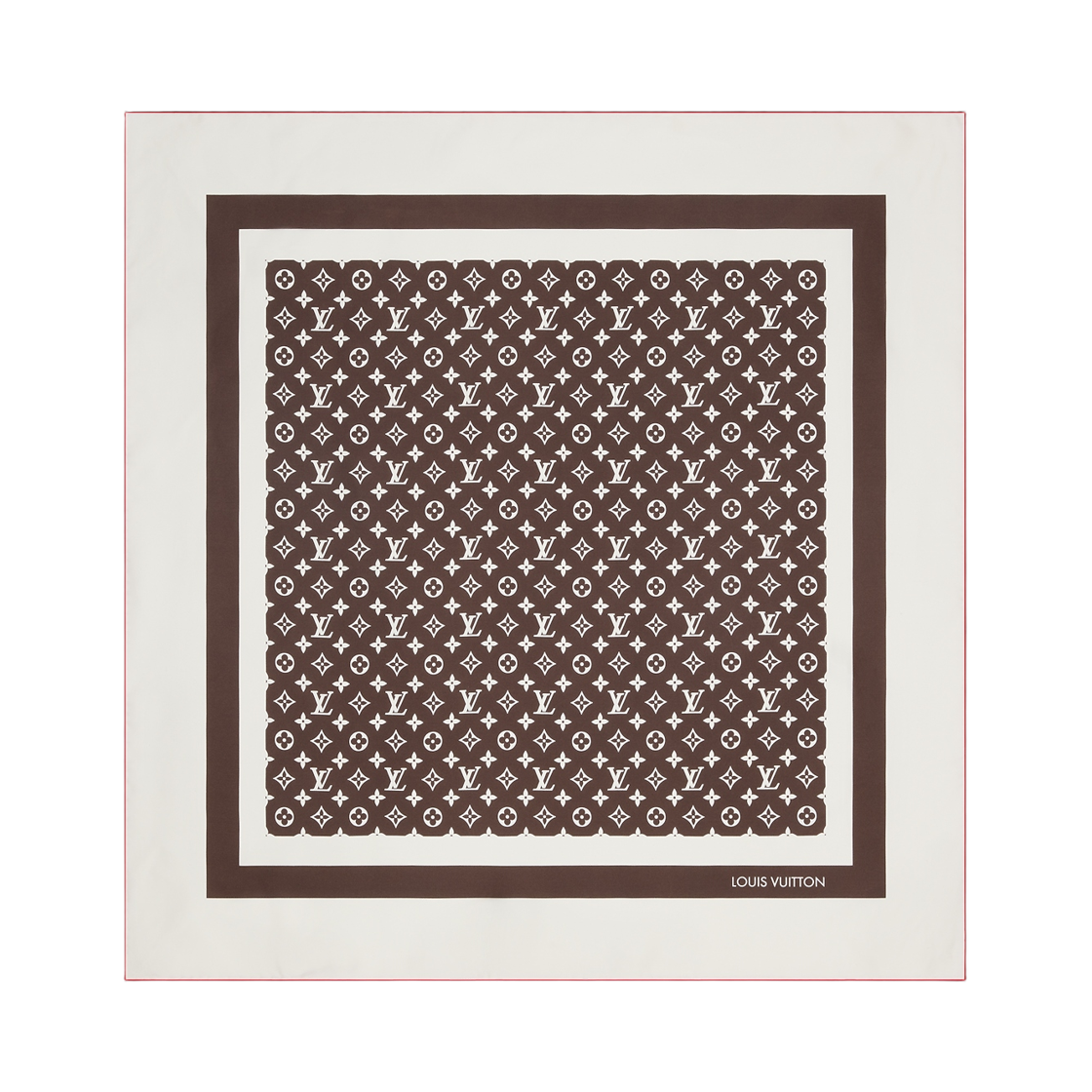 M97344 (W) Louis Vuitton Monogram Silhouette Square 90 Brown