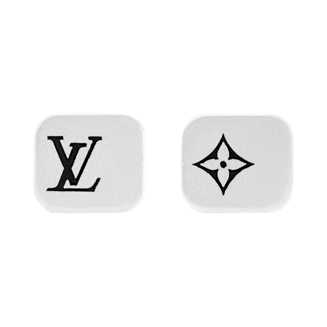 M02025 Louis Vuitton LV Tailor Cufflinks Silver Black
