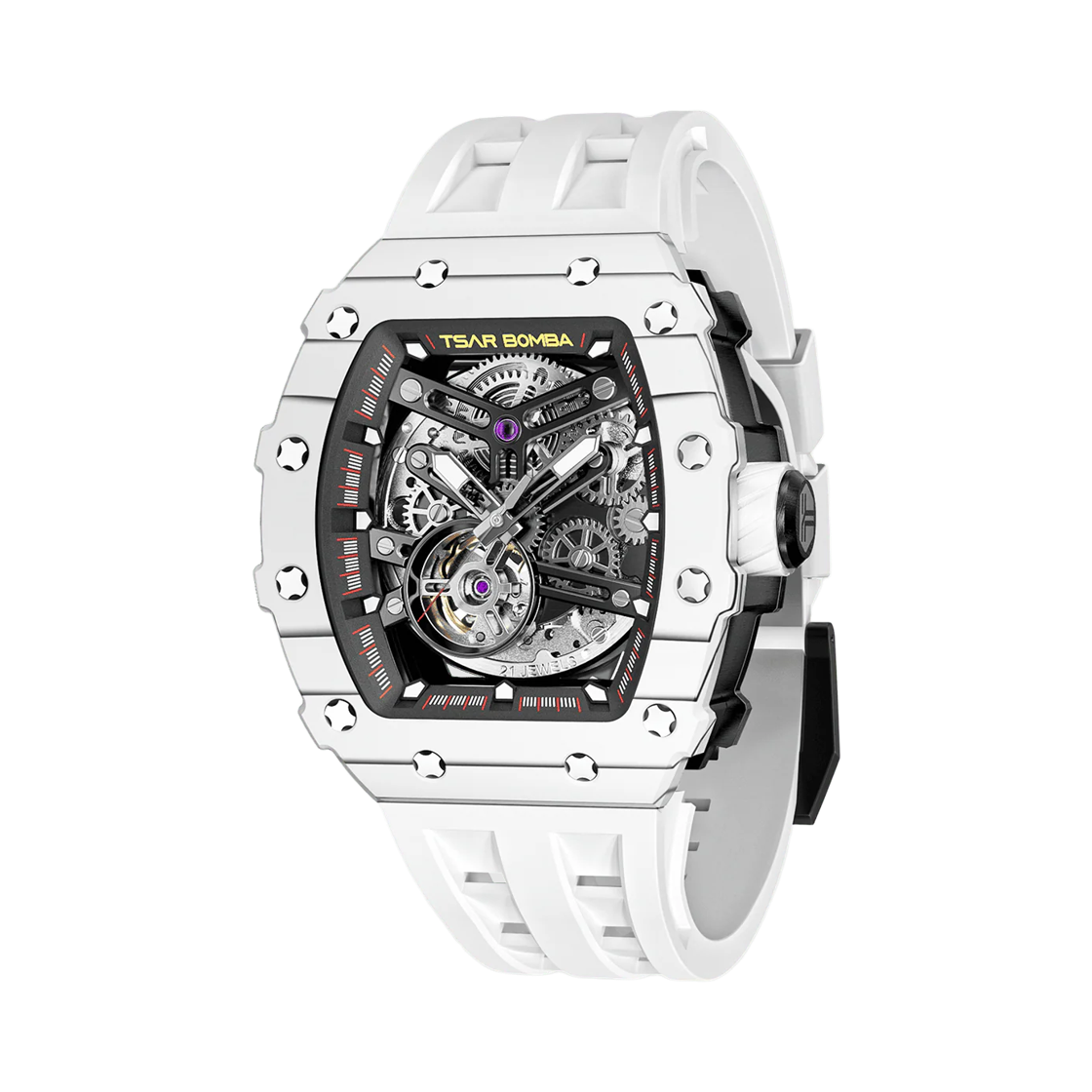 차르봄바 엘리멘탈 카본파이버 오토매틱 TB8208CF-35 엘리트 화이트(Tsar Bomba Elemental Carbon Fiber Automatic TB8208CF-35 Elite White)