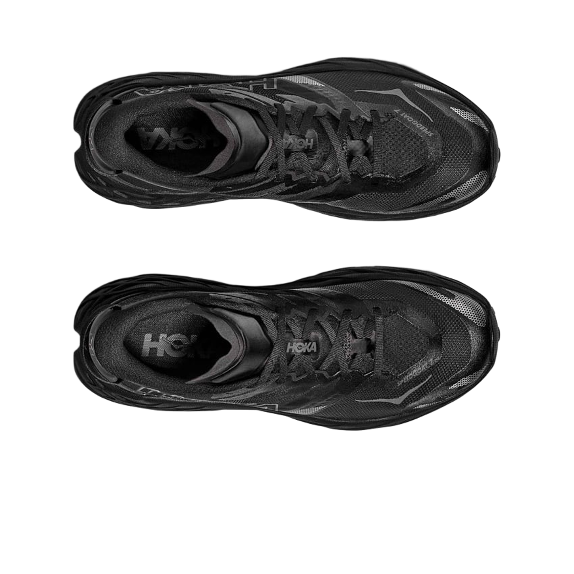(W) 호카 스피드고트 7 블랙 아우터 오빗((W) Hoka Speedgoat 7 Black Outer Orbit) - 2