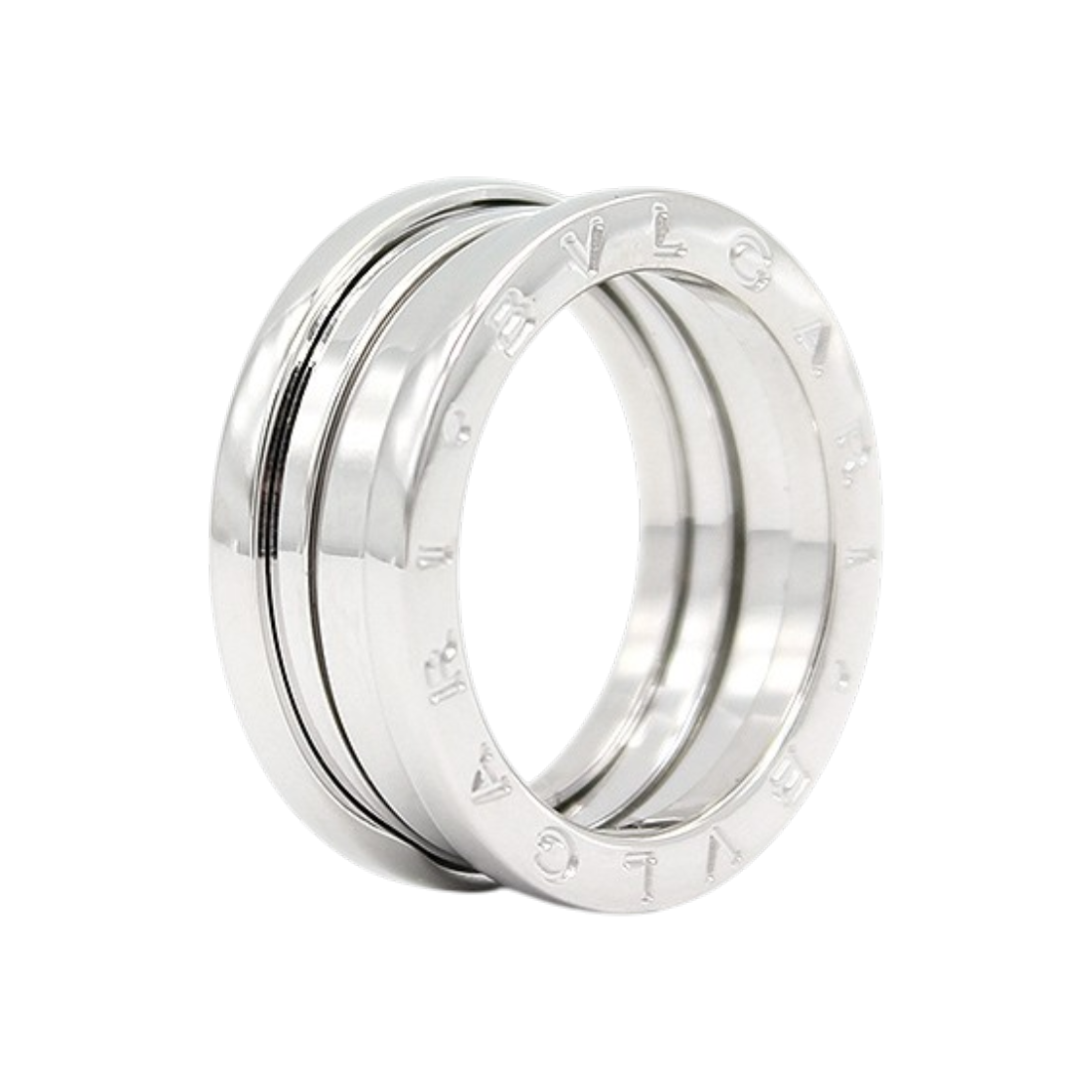 불가리 비제로원 3밴드 18K 화이트골드 반지 54호 국내14호 323535(Bulgari B.Zero1 3-Band 18K White Gold Ring) - 1