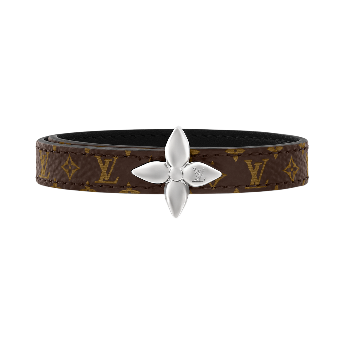 M4187F/M4187E (W) Louis Vuitton Mini Flowergram Bracelet Other Leathers Monogram Palladium