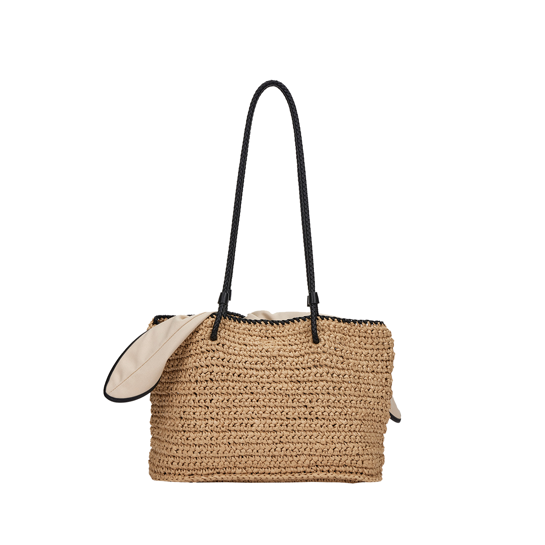 분크 보터 위빙 쇼퍼 미듐 베이지(vunque Boater Weaving Shopper M) - 5