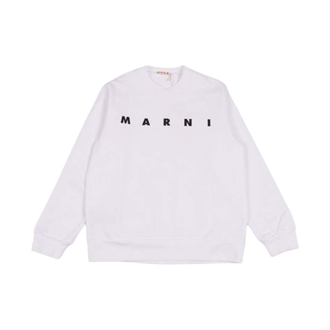 (키즈) 마르니 마르니 프린트 코튼 스웨트셔츠 화이트((Kids) Marni Cotton Sweatshirt with Marni Print White) - 1