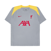 Nike Liverpool FC Strike 3rd Dri-Fit Football Knit Short Sleeve Top Light Smoke Grey Chrome Yellow - US/EU