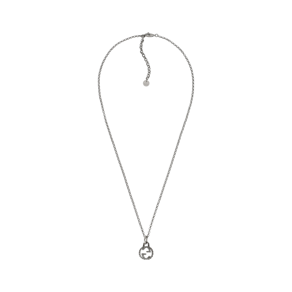 구찌 인터로킹 G 펜던트 네클리스 실버(Gucci Interlocking G Pendant Necklace Silver)
