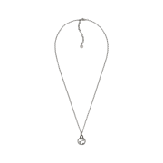 Gucci Interlocking G Pendant Necklace Silver