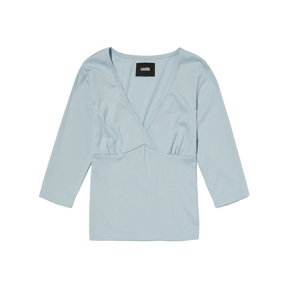 스웨이드 브이넥 7 컷 스카이 블루(Suade V Neck 7 Cut Sky Blue)