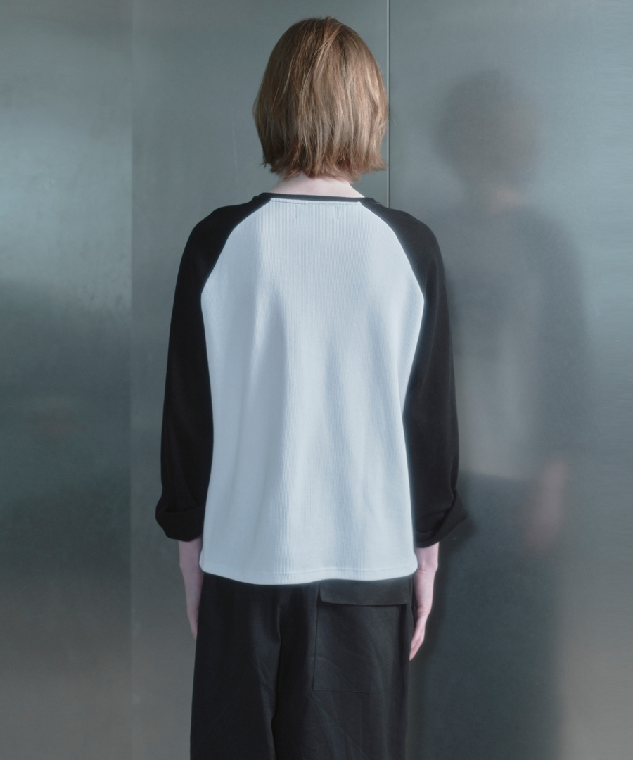 키류 슈게이즈 와플 나그랑 롱슬리브 티셔츠(kiryu Shoegaze Raglan Long Sleeve T-Shirt) - 4