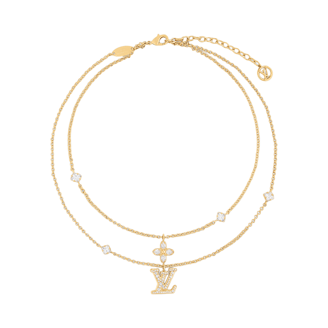 M01845 (W) Louis Vuitton Lady LV Necklace Gold