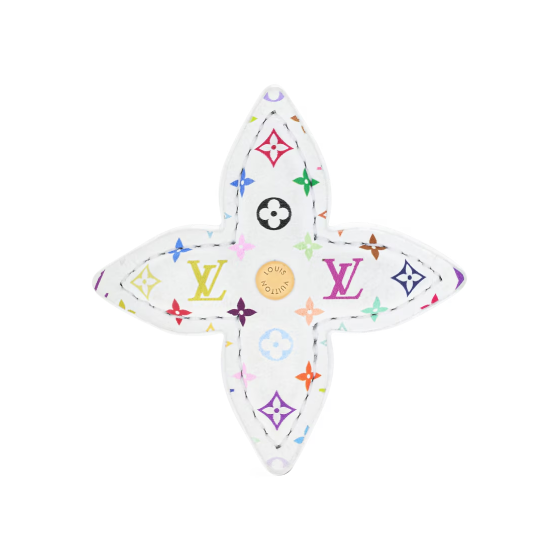 M03723 (W) Louis Vuitton x Murakami Takashi Monogram Flower Hair Clip Multicolor