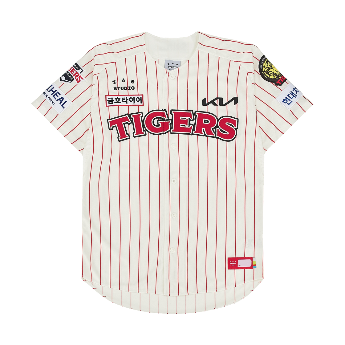 기아 타이거즈 x 아이앱 스튜디오 26 어센틱 아이앱 브랜드데이 유니폼 레드 (논 마킹 버전)(Kia Tigers x IAB Studio 26 Authentic IAB Brand Day Uniform Red (Non Marking Ver.))