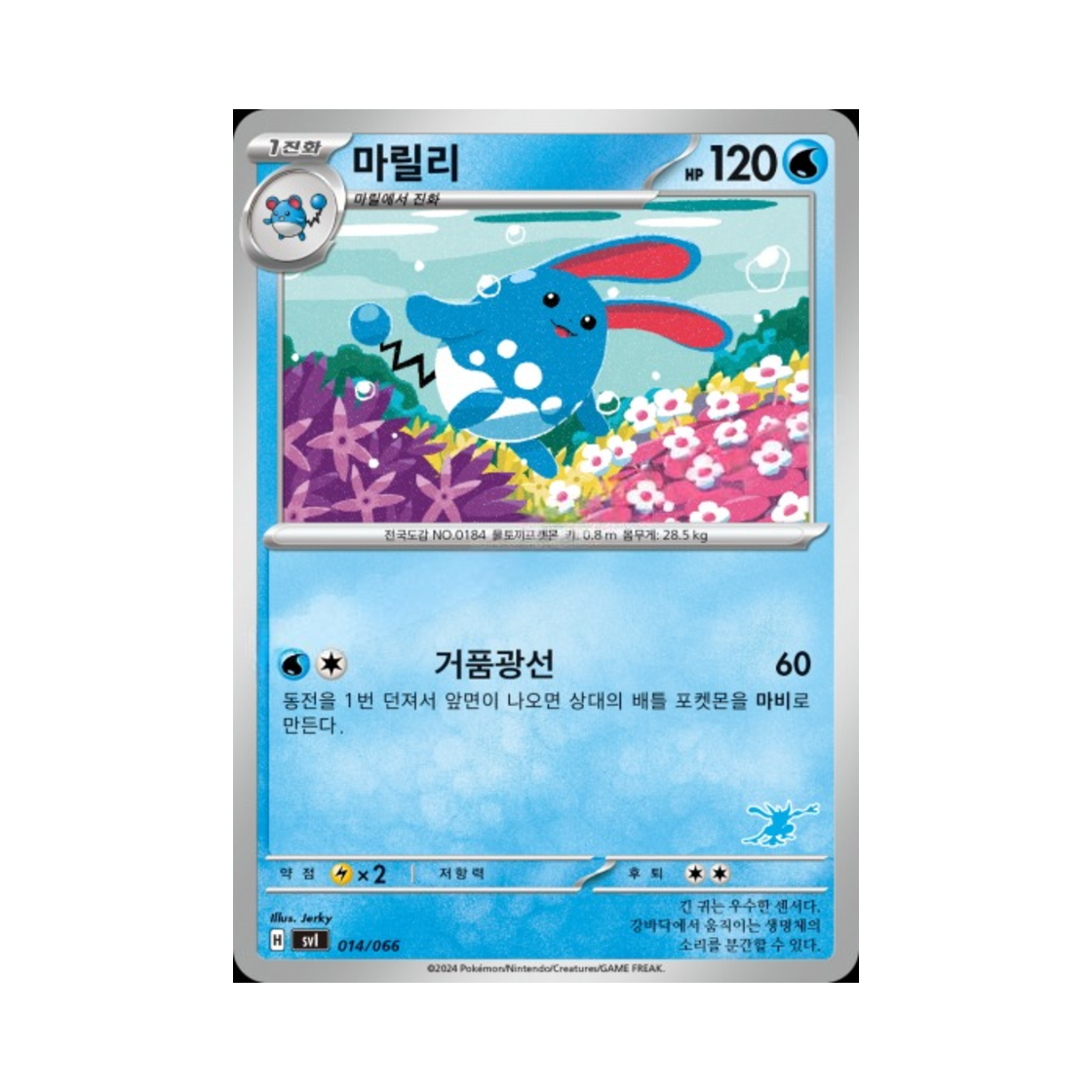 포켓몬 TCG 마릴리 스칼렛&바이올렛 배틀 아카데미 (한글판)(Pokemon TCG Azumarill Scarlet & Violet Battle Academy (Korean Ver.))