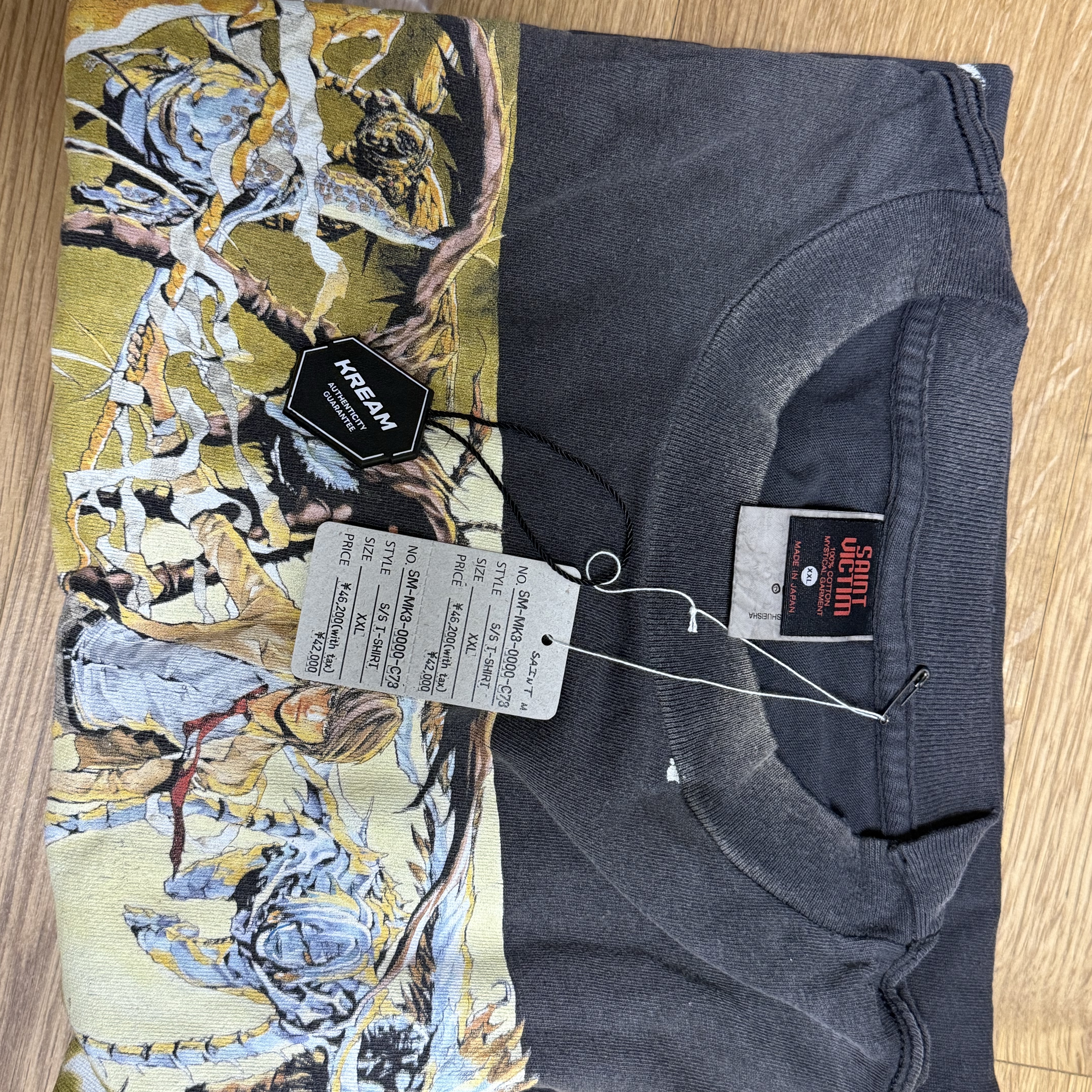 Saint Mxxxxxx x Death Note S/S T-Shirt Black - 26SS 착용 스타일 - 3