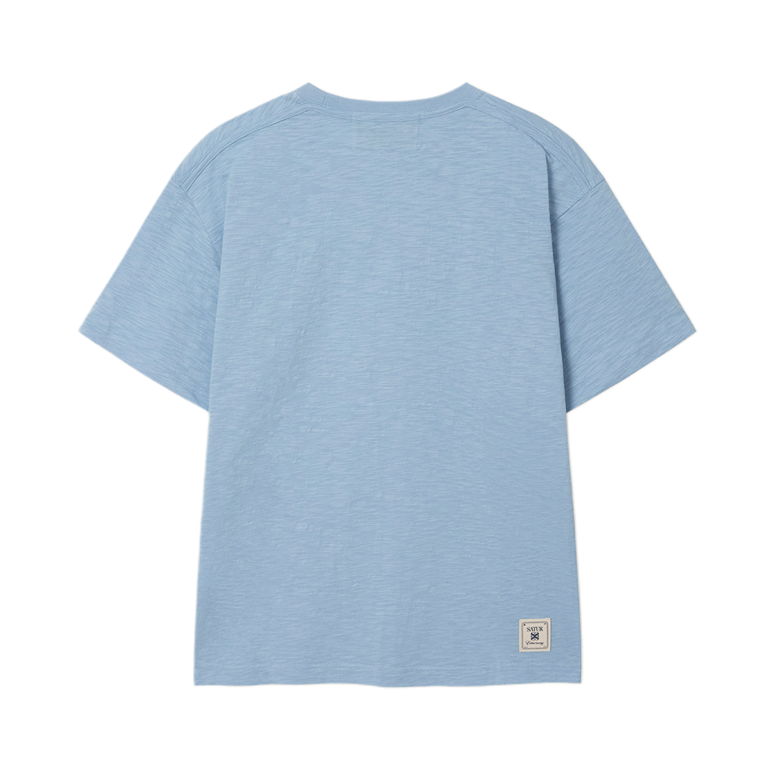 세터 마린 콜라주 그래픽 반팔 티셔츠 스카이 블루(SATUR Marin Collage Graphic T-Shirt Sky Blue) - 2