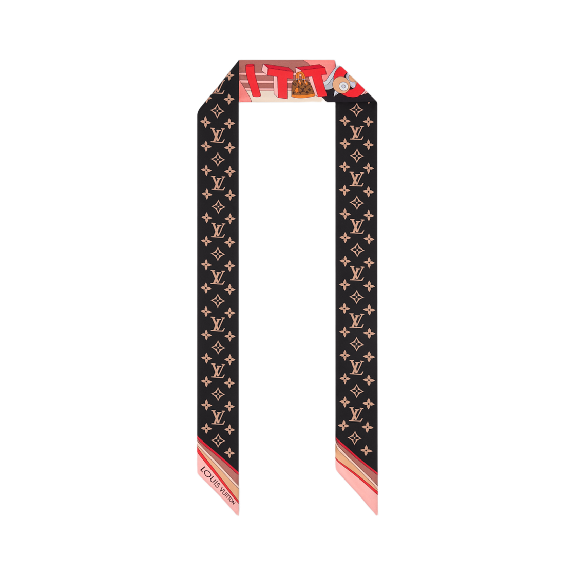(W) 루이비통 LV 원더랜드 BB 방도 블랙((W) Louis Vuitton LV Wonderland BB Bandeau Black) - 2
