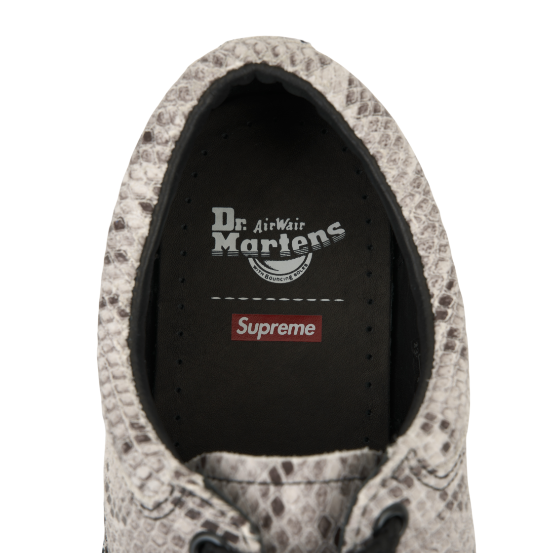 닥터마틴 x 슈프림 포스탈 슈프림 4-아이 슈 스네이크스킨 - 26SS(Dr. Martens x Supreme Postal Supreme 4-Eye Shoe Snakeskin - 26SS) - 8