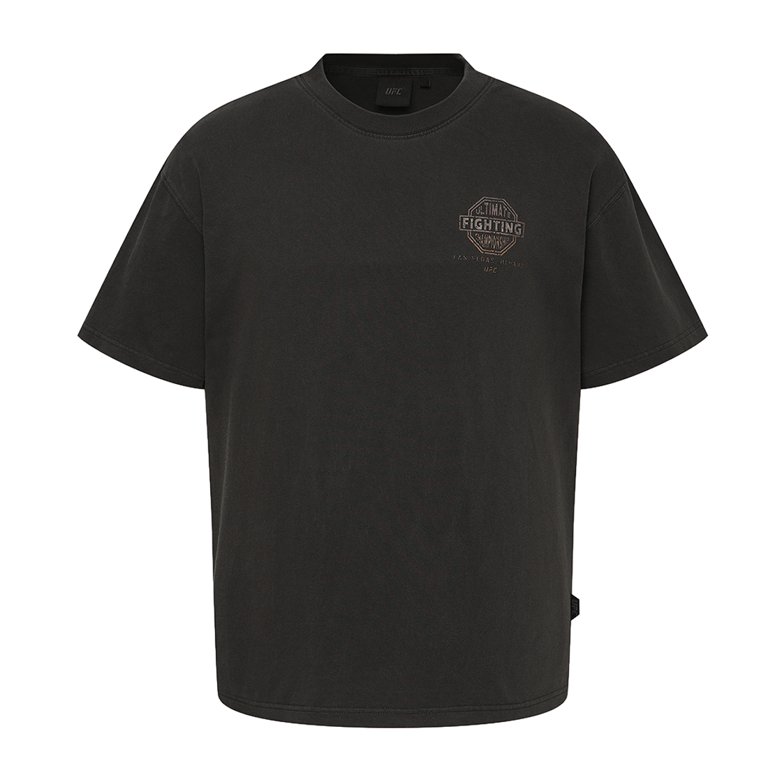 유에프씨 스포츠 컴뱃 릴렉스핏 다잉 반팔 티셔츠 차콜 U2SSX2321CH(UFC SPORT Combat Relaxed Fit Dyeing Short Sleeve Charcoal) - 3